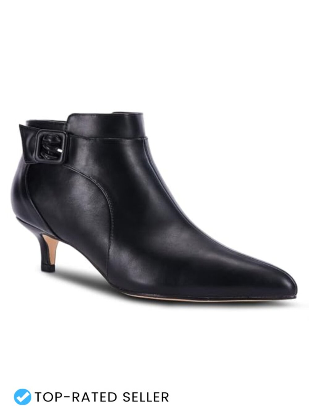 Faux Suede Pointed Toe Ankle Boots Kitten Heel Side Zip Dress Booties